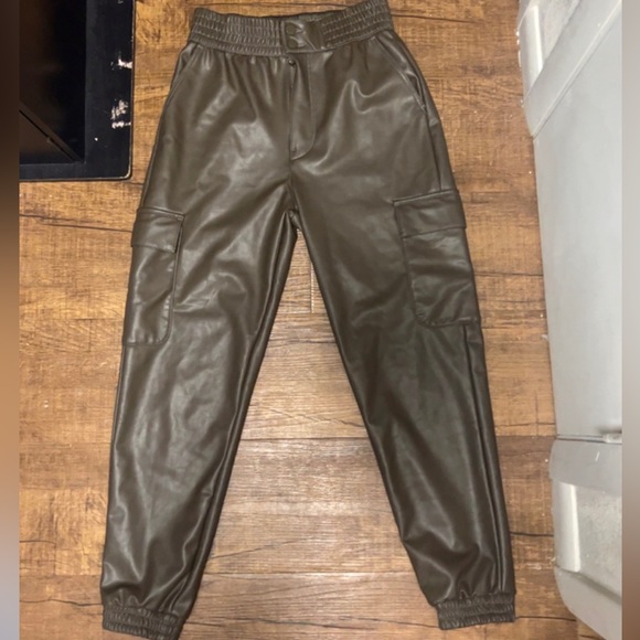 A&F leather cargo style pants - Picture 2 of 2